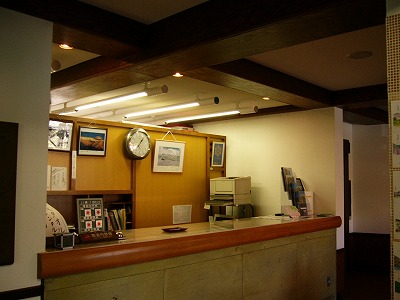 立山展望山荘のフロント