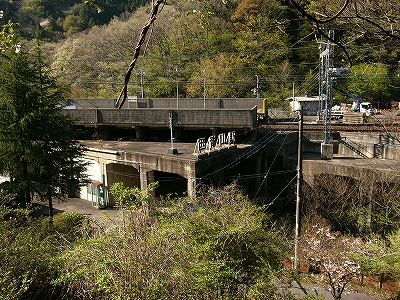 駅を見下ろして。