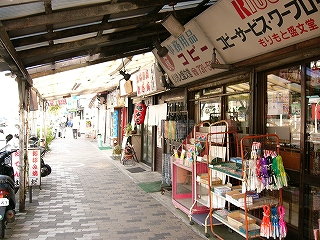 軒上にかがけられた看板が古い。