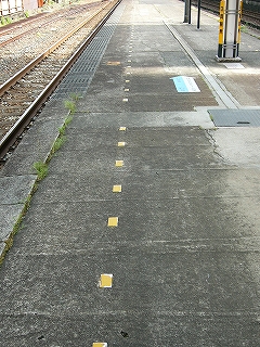 白線のある風景